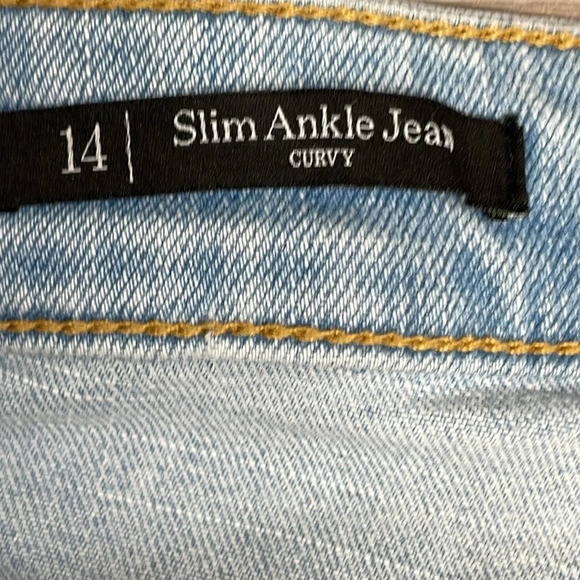 NWOT Talbots Curvy Slim Ankle Jean Seastone Wash Denim 14 - Picture 13 of 15